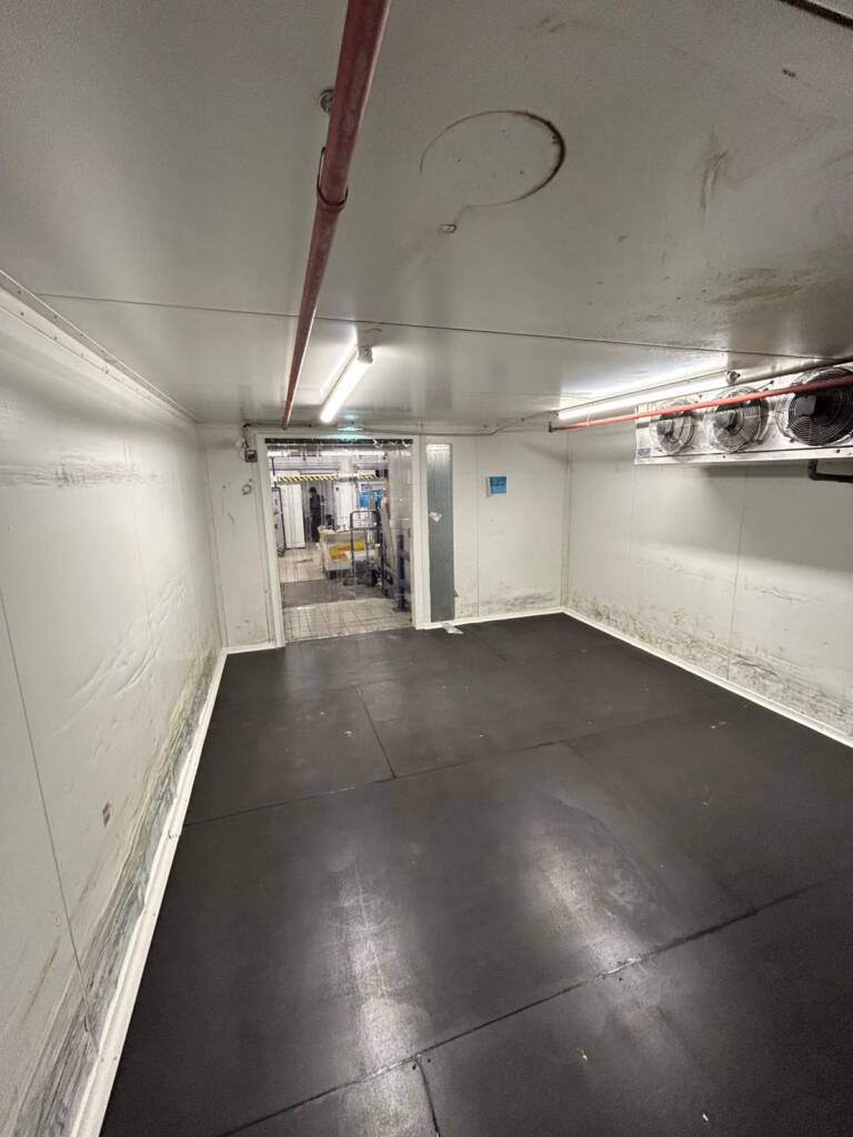 Dépose et remplacement de sol en chambre froide négative